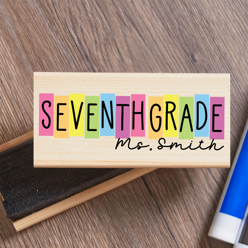 Personalized Retro Grade with Teacher Name Whiteboard Eraser, End Of The School Year Gift For Teachers, Teacher Appreciation Gift