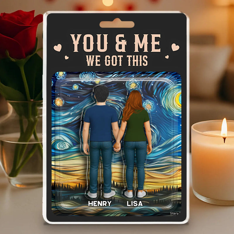 Personalized You & Me We Got This Acrylic Block Plaque, Gift For Couple, Anniversary Gift