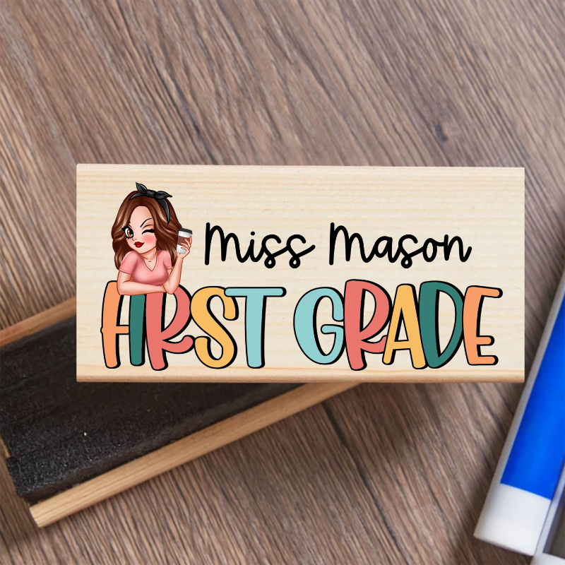 Personalized Teacher Grade Boho Whiteboard Eraser, End Of The School Year Gift For Teachers, Teacher Appreciation Gift