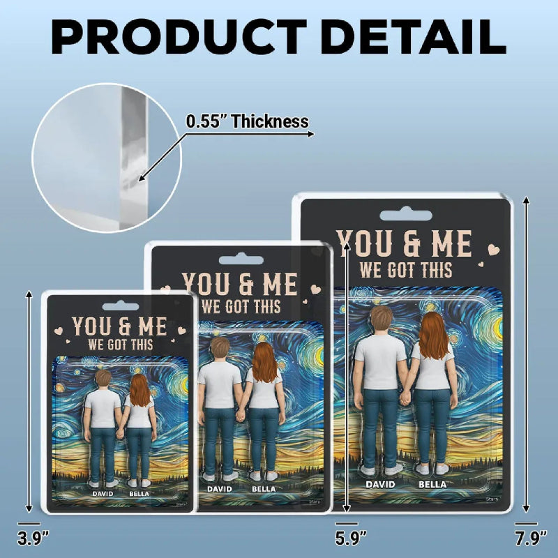 Personalized You & Me We Got This Acrylic Block Plaque, Gift For Couple, Anniversary Gift