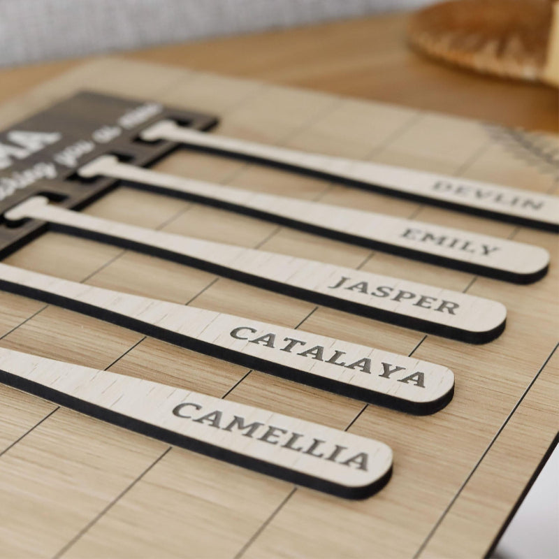 Personalized Mother's Day Baseball Home Plate With Kids' Names Wooden Sign, Mother's Day Gift from Kids