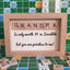 Personalized Grandpa's Scrabble Frame, Father's Day Gift