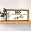 Personalized Following in Dad's Footsteps Sign, Father's Day Gift