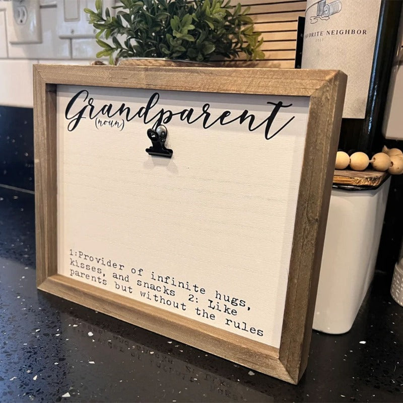 Personalized Grandpa Photo Frame, Father's Day Gift