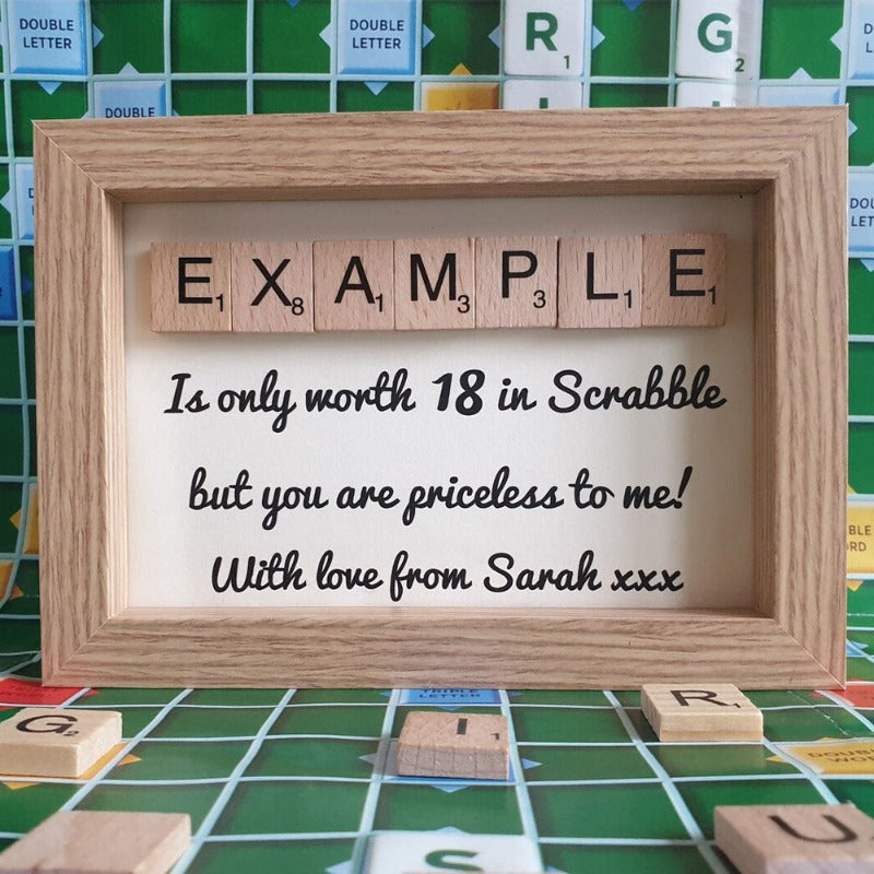 Personalized Grandpa's Scrabble Frame, Father's Day Gift