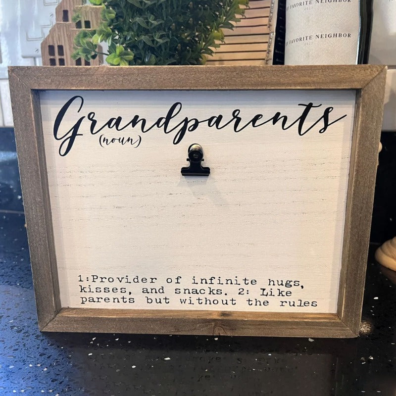Personalized Grandpa Photo Frame, Father's Day Gift