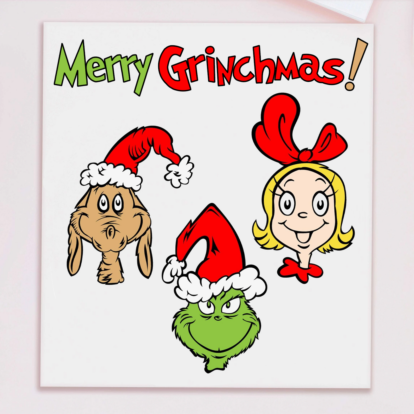 Merry Grinchmas Family Christmas Card