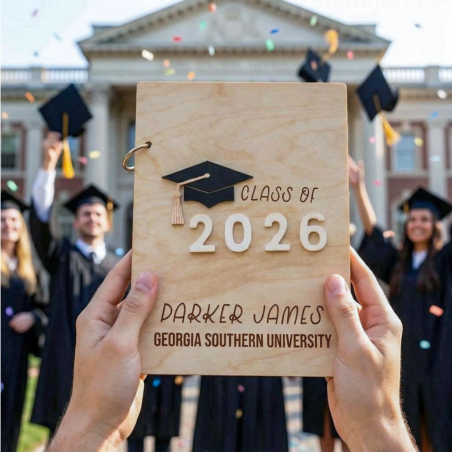 Personalized Graduation Guest Book and Card Holder, 2026 Graduate Keepsake, Photo Guest Book Decor, Polaroid Camera Guestbook