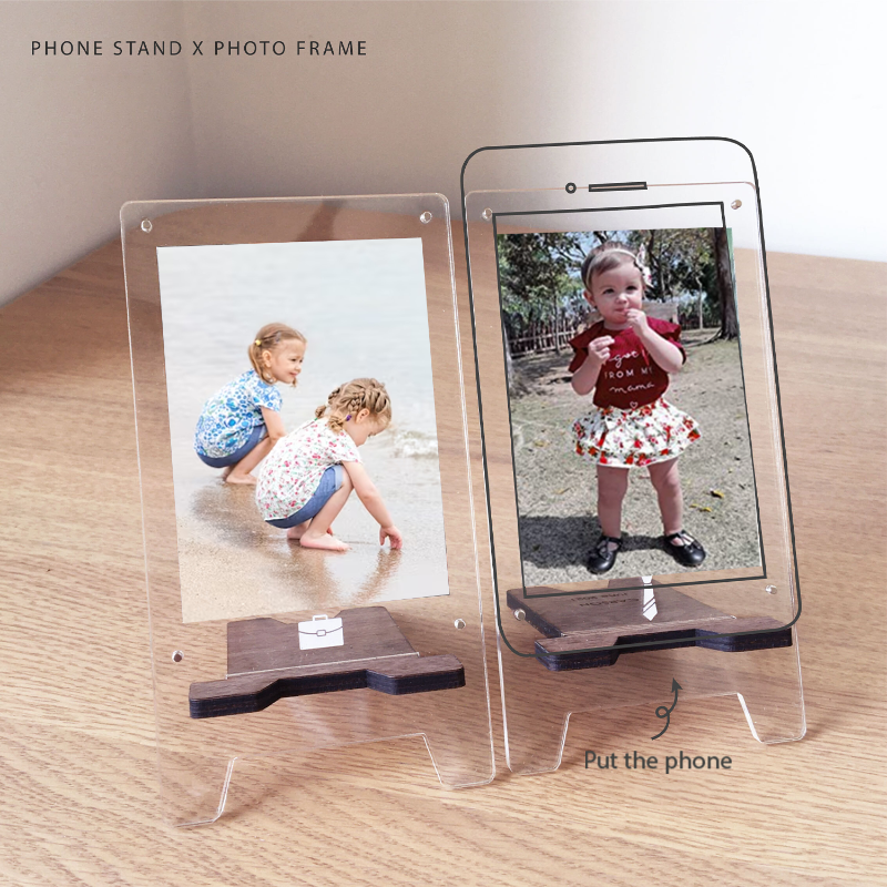 Personalized Photo Phone Stand, Father's Day Gift