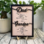 Personalized Dad and Kids Fist Bump With Name Wood Sign, Father's Day Gift