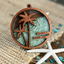 Personalized Beach Sand Jar Ornament, Christmas Family Vacation Keepsake Ornament