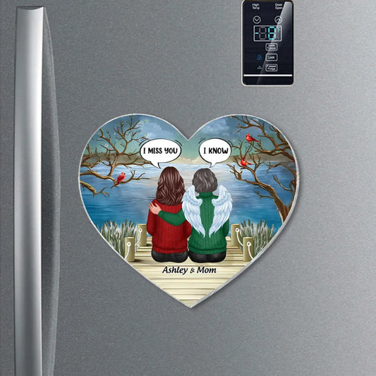 I Miss You Family Memorial Personalized Acrylic Fridge Magnet, Remembrance Gift, Sympathy Gift