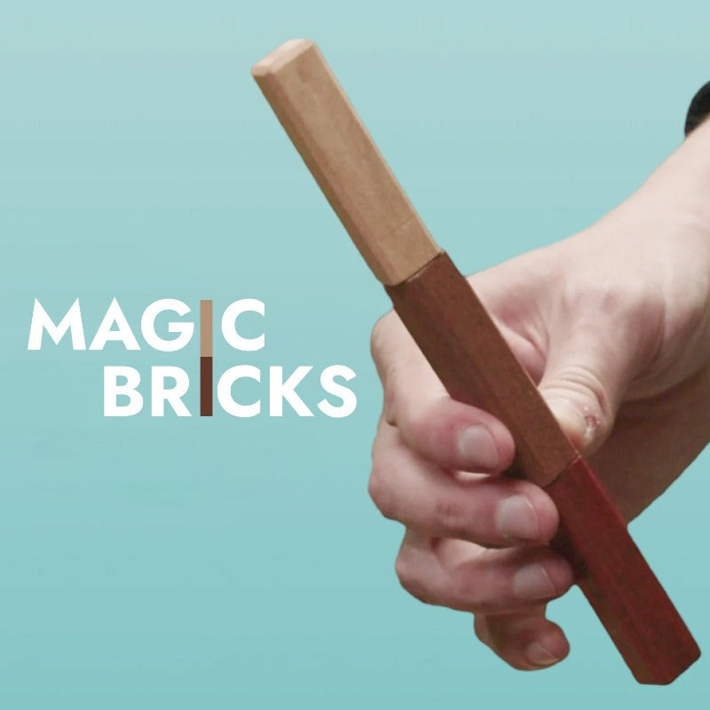 Wooden Magic Bricks With Magnetic, Father's Day Gift