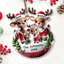 Personalized Reindeer Family 3D Effect Acrylic Ornament, Cute Christmas Decoration