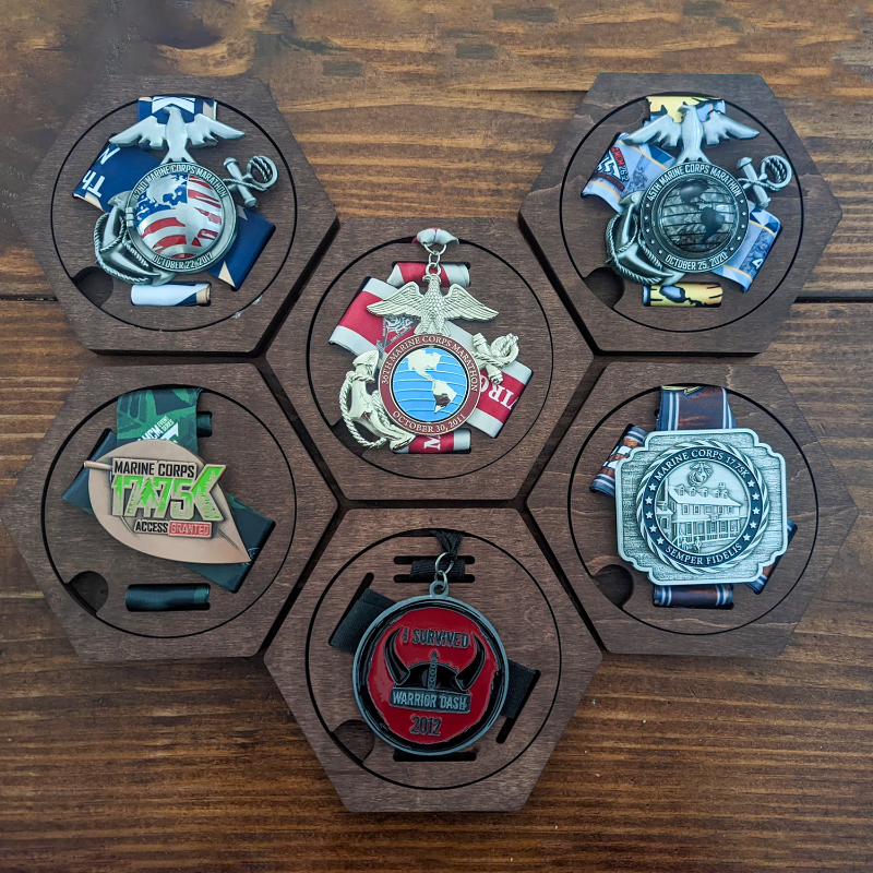 Personalized Modular Medal Display Holder