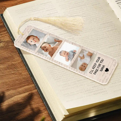 Personalized Photo We'll Keep Your Page For You Acrylic Bookmark, Mother's Day Gift for Mom And Grandma