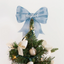 Personalized Christmas Tree Bow Acrylic Topper, Holiday Decoration