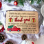 Personalized Delivery Thank You Sign, Merry Christmas Sign