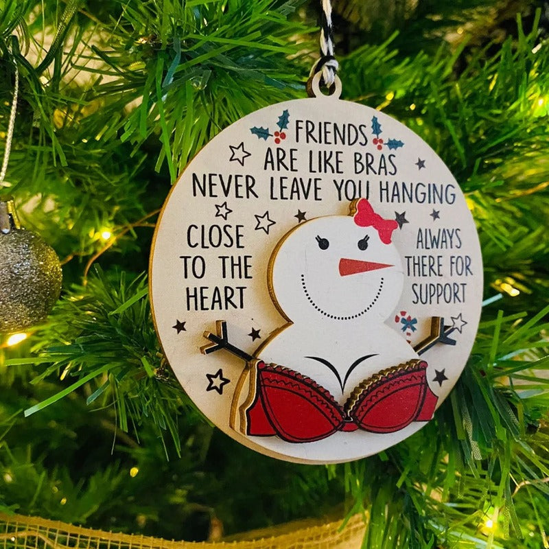 Funny Friend Christmas Ornament, Funny Christmas Gift for Friends