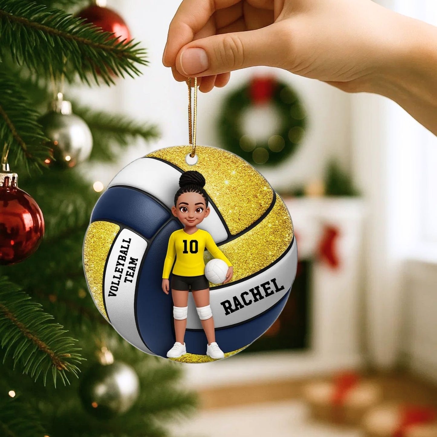 Volleyball Girl - Personalized Acrylic Ornament