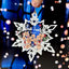 Personalized Family Gingerbread Snowflake Ornament, Christmas Family Ornament