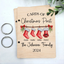 Personalized Family Stocking Holiday Card Keeper, Christmas Card Keepsake Holder