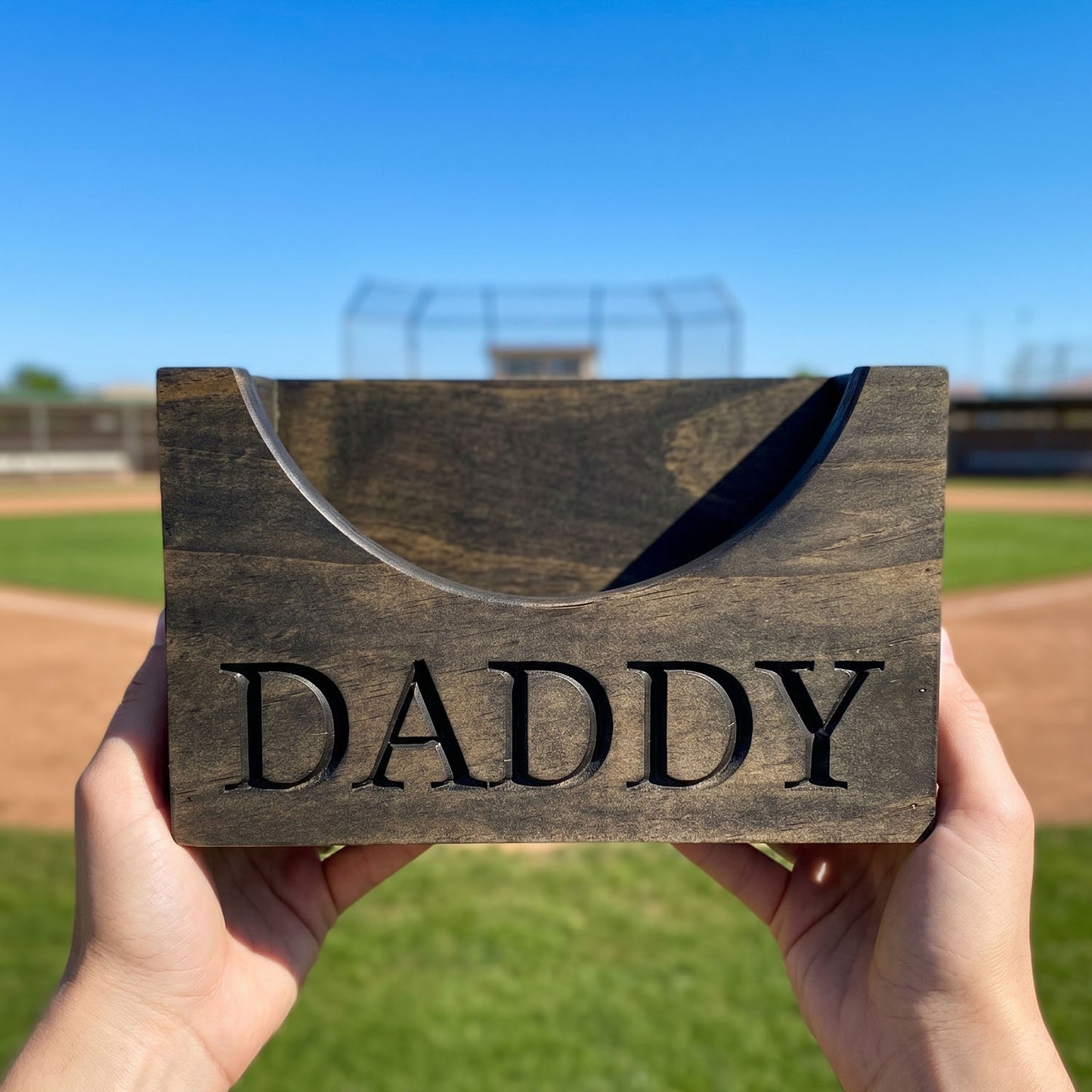 Personalized Wooden Dad Hat Holder Box, Custom Engraved Baseball Cap Storage Display, Rustic Home Decor Organizer, Father’s Day Gift for Dad