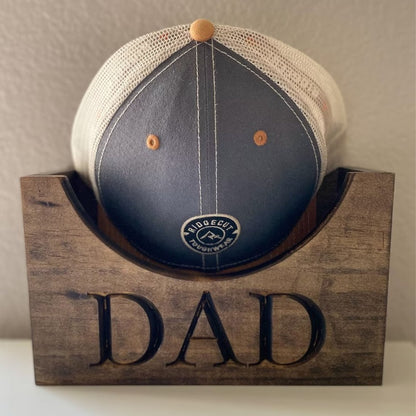 Personalized Wooden Hat Holder - Baseball Hat Holder
