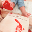 Personalized Valentine's Day Footprint Sign, First Valentine As Mom/Dad Gift