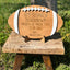Personalized Touchdown Football Sign, Father's Day Gift