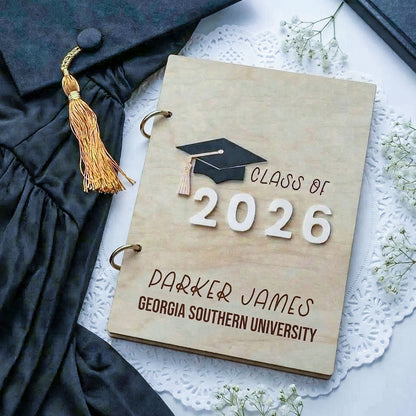 Personalized Graduation Guest Book and Card Holder, 2026 Graduate Keepsake, Photo Guest Book Decor, Polaroid Camera Guestbook