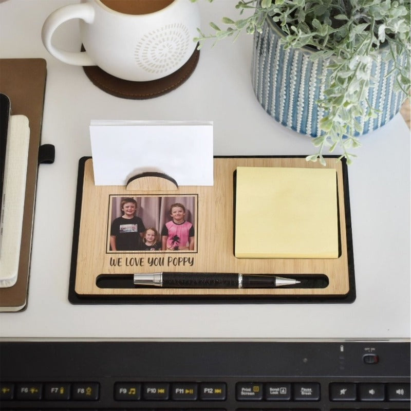 Personalized Wooden Desk Mate, Father's Day Gift