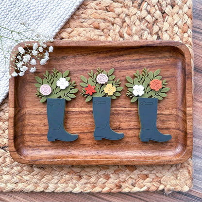 Personalized Birth Month Flower Mini Sign Magnet, Custom Floral Fridge Magnet for Mom or Grandma, Garden Theme Refrigerator Magnet, Cute Personalized Family Gift Decor