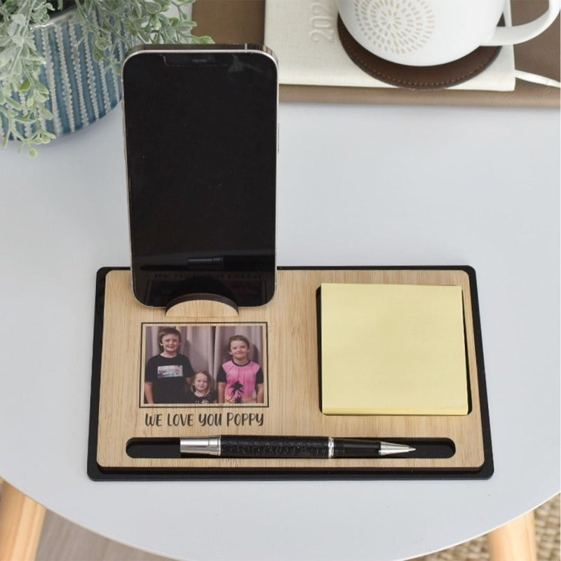 Personalized Wooden Desk Mate, Father's Day Gift