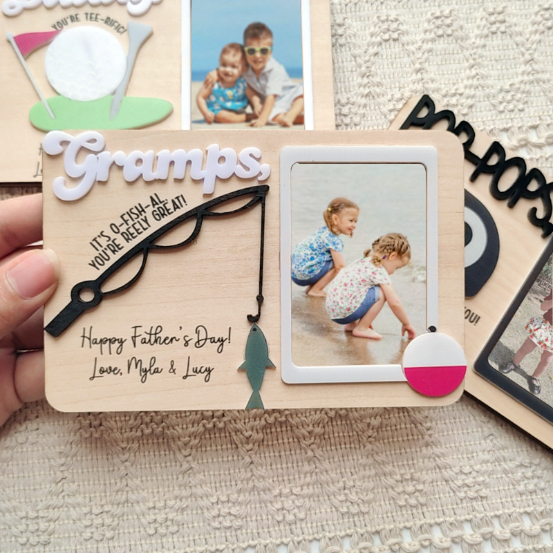 Personalized Photo Keepsake Frame, Father’s Day Gift