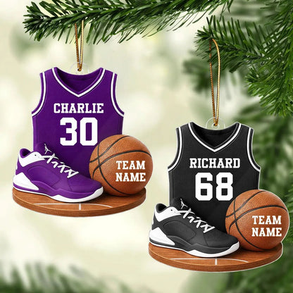 Basketball Kit - Personalized Acrylic Ornament - Christmas Gift For Son, Boyfriend, Gift For Him