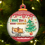 Personalized We Woof You Merry Christmas 3D Inflated Effect Acrylic Ornament, Holiday Decoration For Pet Lovers