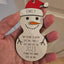 Personalized Snowman Height Ornament, Christmas Ornament For Kids