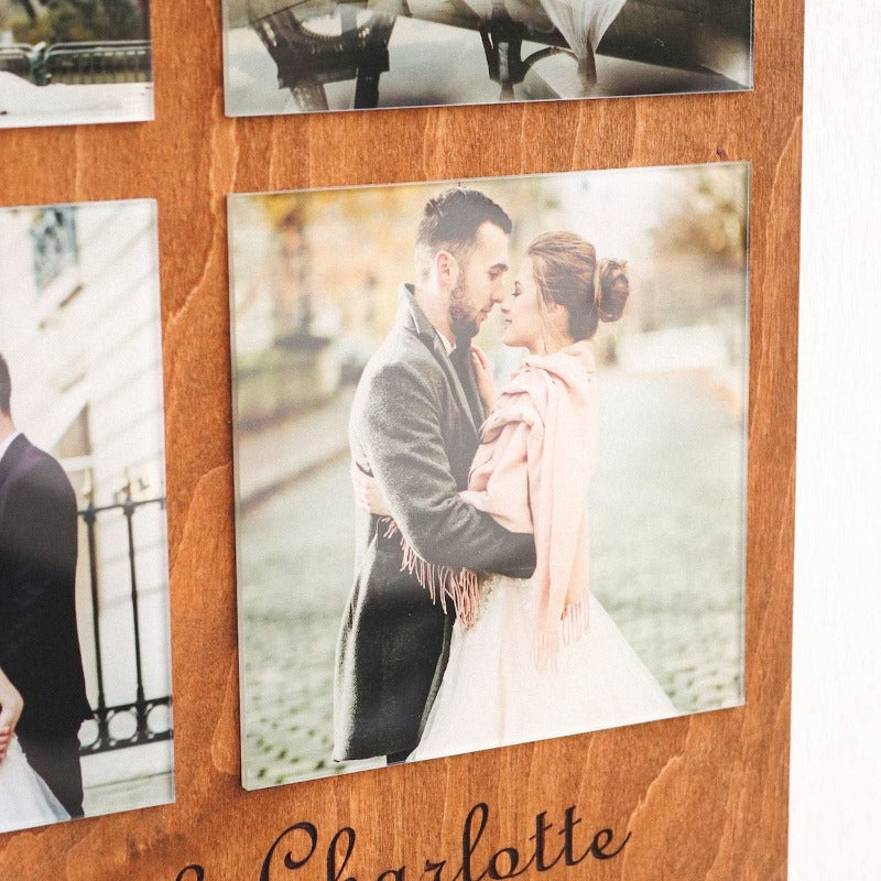 Personalized Photo Acrylic On Wood, Anniversary Gift for couple, Valentine's Day gift