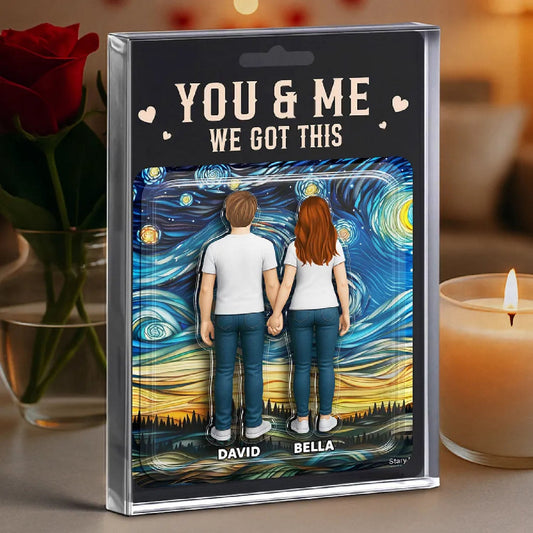 Personalized You & Me We Got This Acrylic Block Plaque, Gift For Couple, Anniversary Gift
