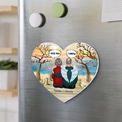 I Miss You Family Memorial Personalized Acrylic Fridge Magnet, Remembrance Gift, Sympathy Gift