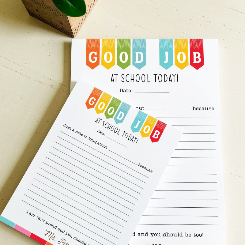 Personalized Name Teacher Notepad,Good Job Student Notepad, Appreciation Gift For Teacher