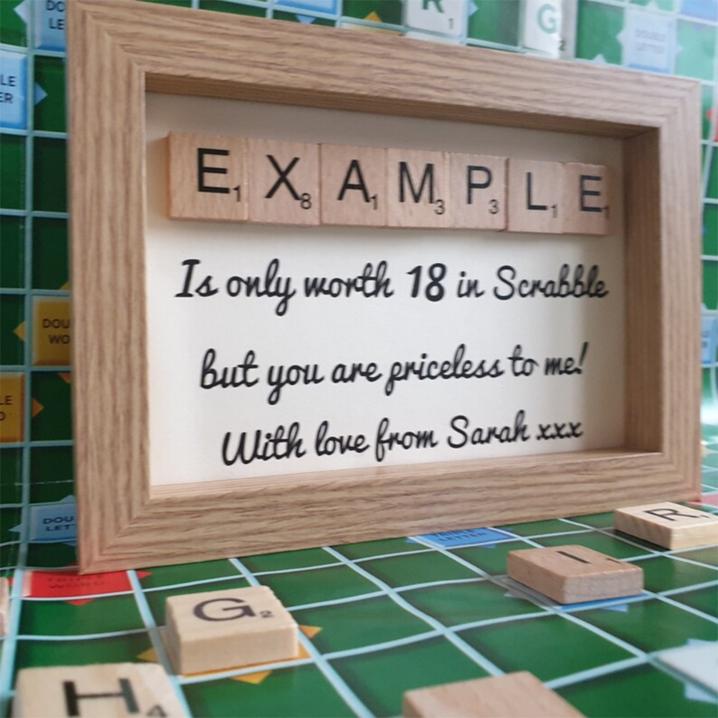 Personalized Grandpa's Scrabble Frame, Father's Day Gift