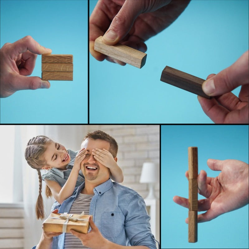 Wooden Magic Bricks With Magnetic, Father's Day Gift