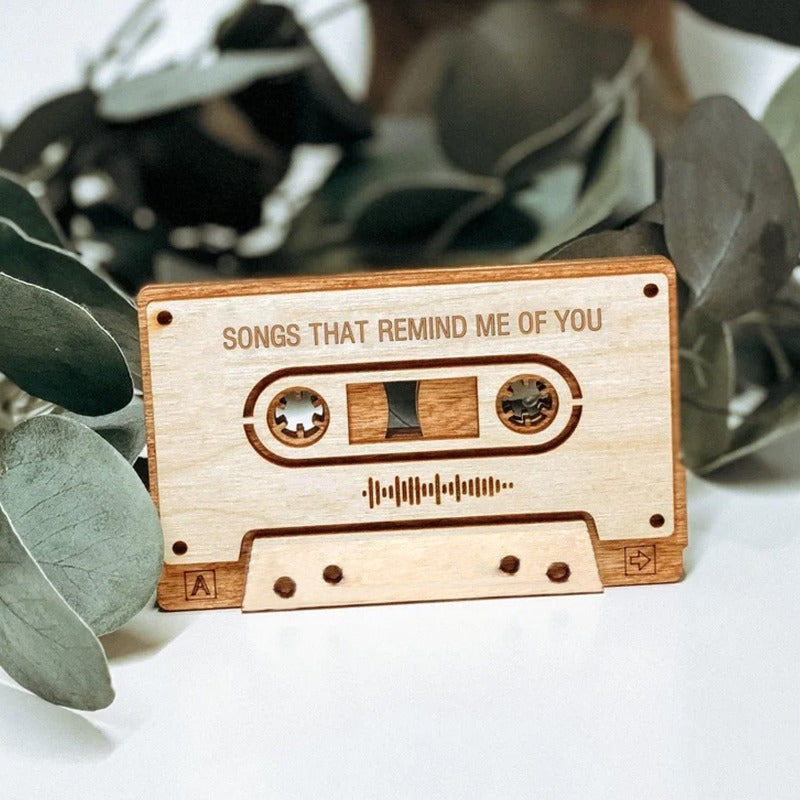 Personalized Song Code Modern Mixtape Plaque, Anniversary Gift For Him / Her, Valentines Day Gift
