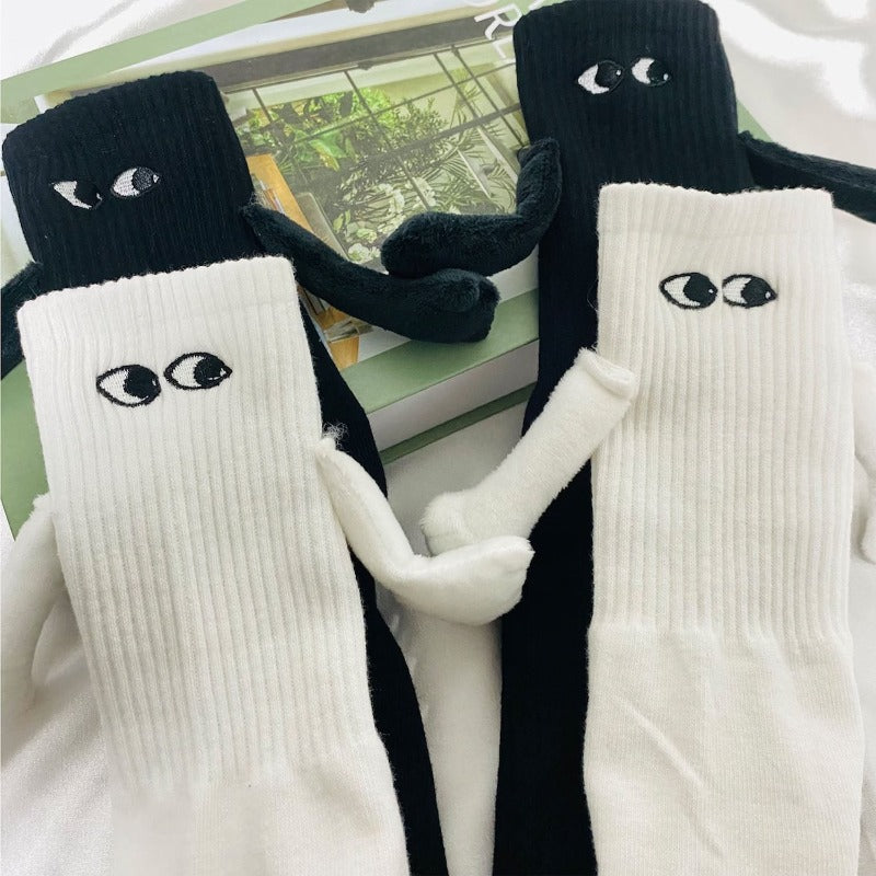 Hand in Hand Magnetic Sock For Couple, Christmas Gift Sock For Couple