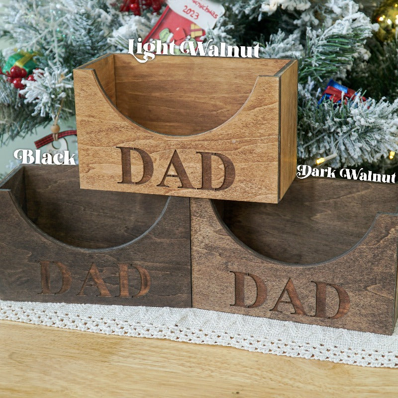 Personalized Wooden Hat Holder, Christmas Gift for Dad, Grandpa