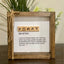 Personalized Father's Day Definition Gift Sign, Gift For Grandpa, Papa, Poppy
