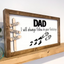 Personalized Following in Dad's Footsteps Sign, Father's Day Gift