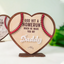 Personalized Father’s Day Baseball Heart Sign, Father's Day Gift